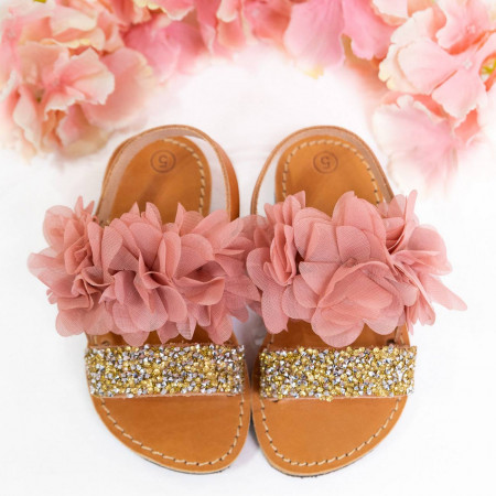 Handmade leather sandals for kids