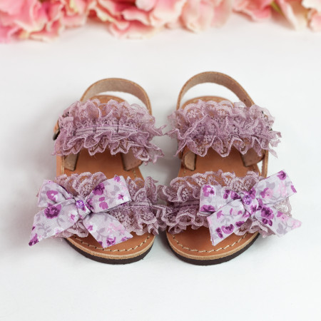 Handmade leather sandals for kids  
