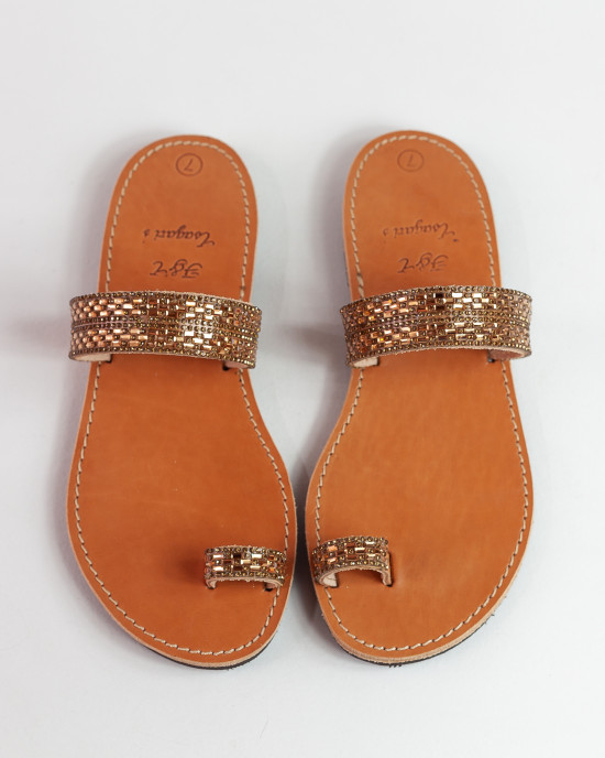 Handmade leather sandals.  