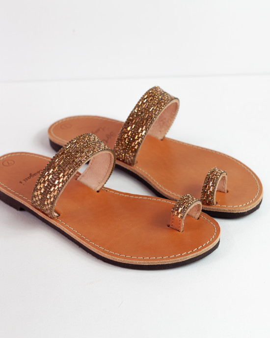 Handmade leather sandals.  